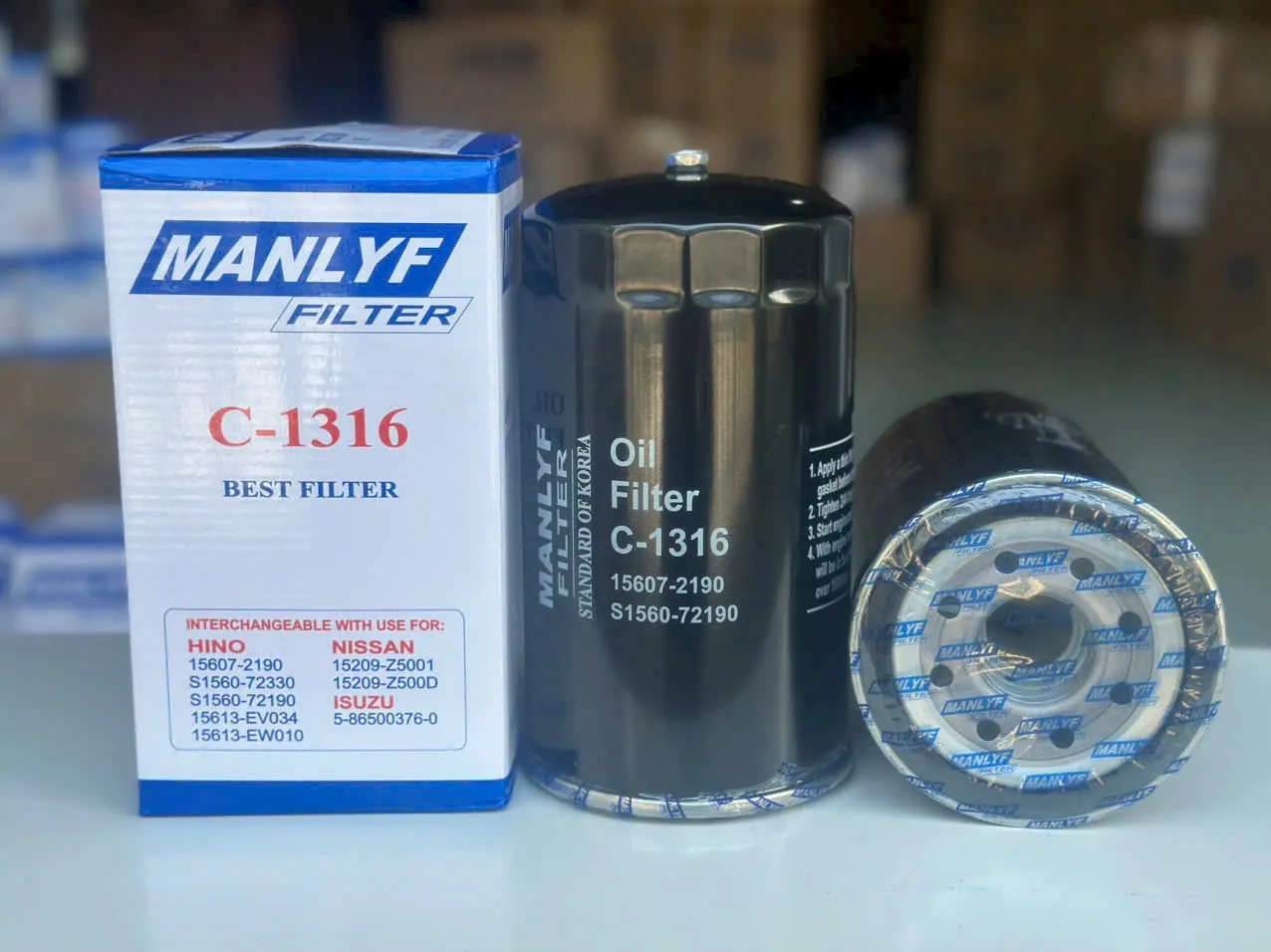 Lọc nhớt động cơ Manlyf C-1316
