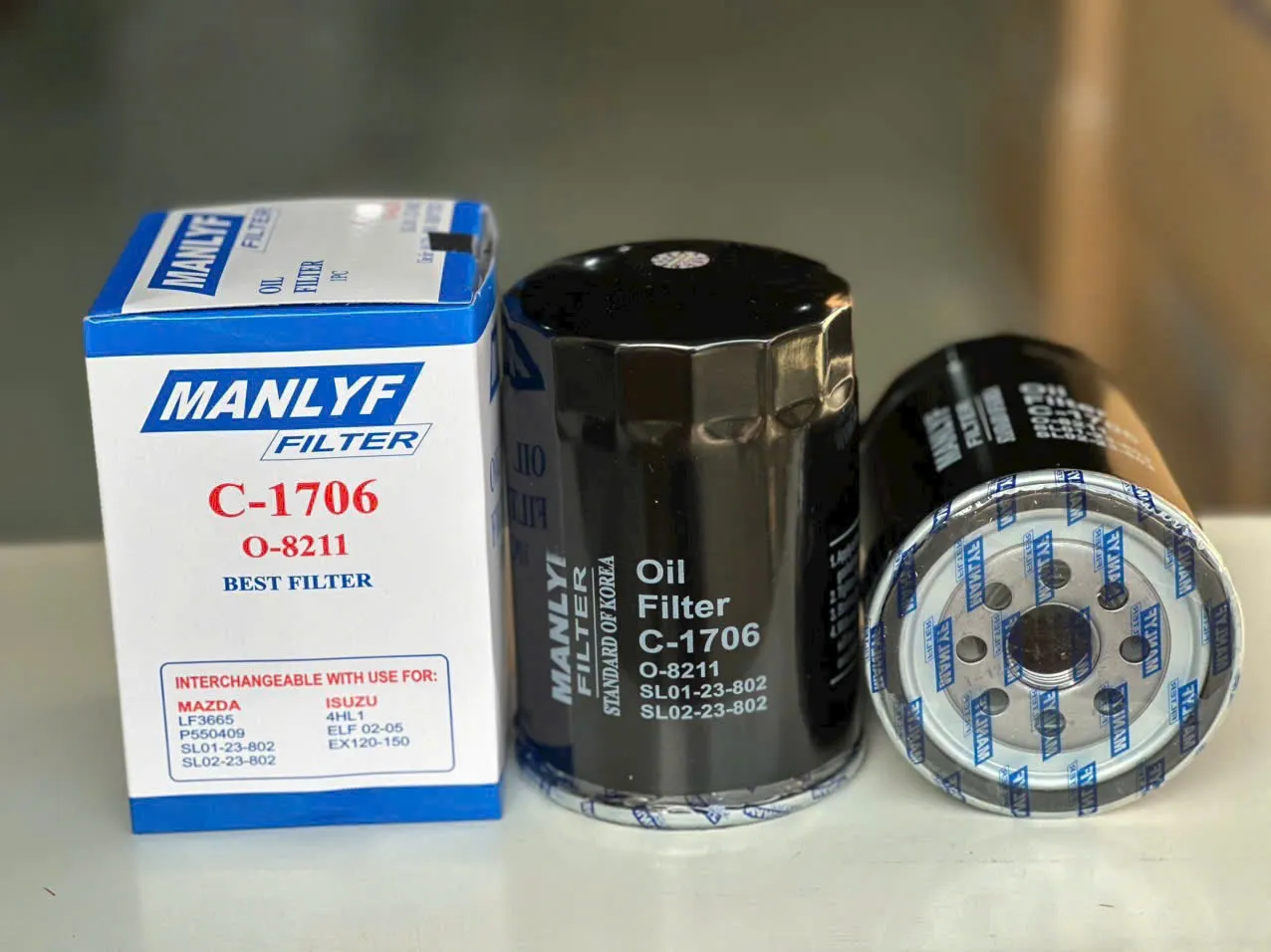 Lọc nhớt động cơ ô tô Manlyf C-1706